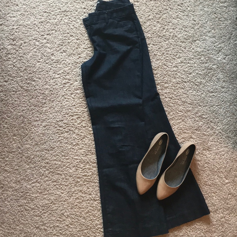 Denim slacks